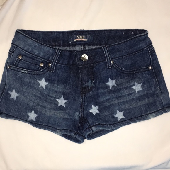 YMI Pants - YMI denim shorts with stars